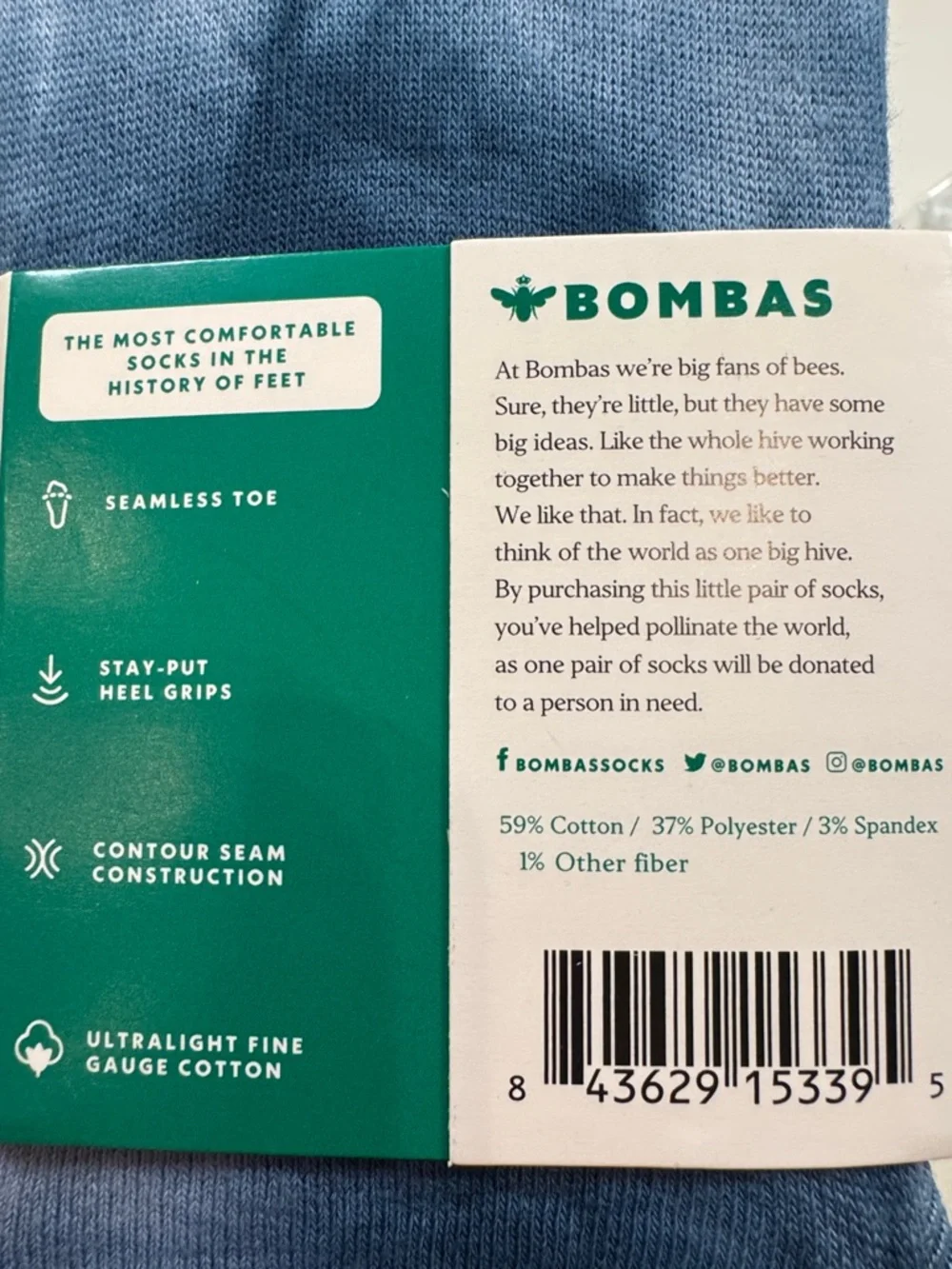 Bombas NWT Tie Dye No Show Socks 4PR Total 2PR PNK 2 Blu SZ: LRG fits Sizes 7-9